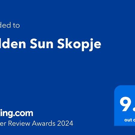 Golden Sun Skopje Apartment Екстериор снимка